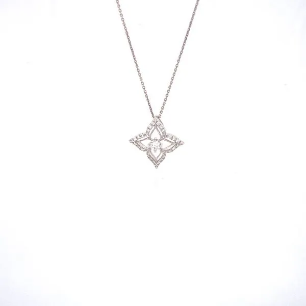 18k Vintage Style Diamond Necklace thumb image 3