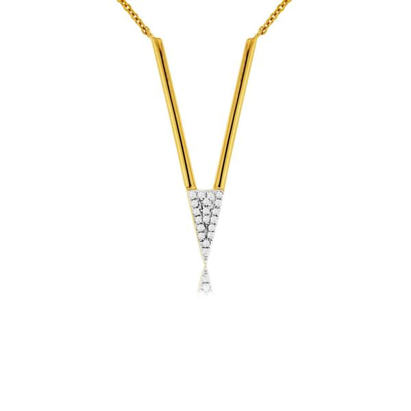 14k Geometric Diamond Necklace David Douglas Diamonds & Jewelry Marietta, GA
