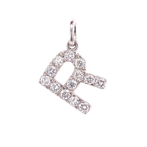 18k Diamond Initial Pendant | R David Douglas Diamonds & Jewelry Marietta, GA