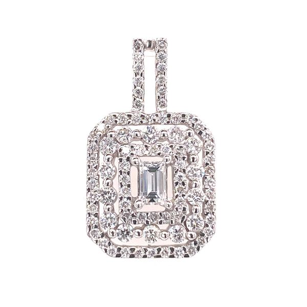 18k Triple Halo Diamond Pendant David Douglas Diamonds & Jewelry Marietta, GA