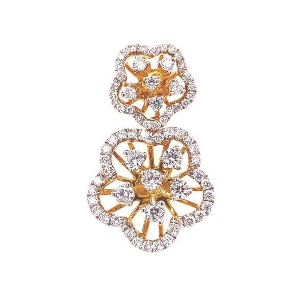 18k Floral Style Diamond Pendant David Douglas Diamonds & Jewelry Marietta, GA