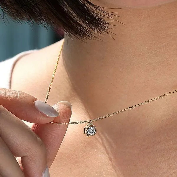 Octagonal Pavé Necklace Image 3 David Douglas Diamonds & Jewelry Marietta, GA
