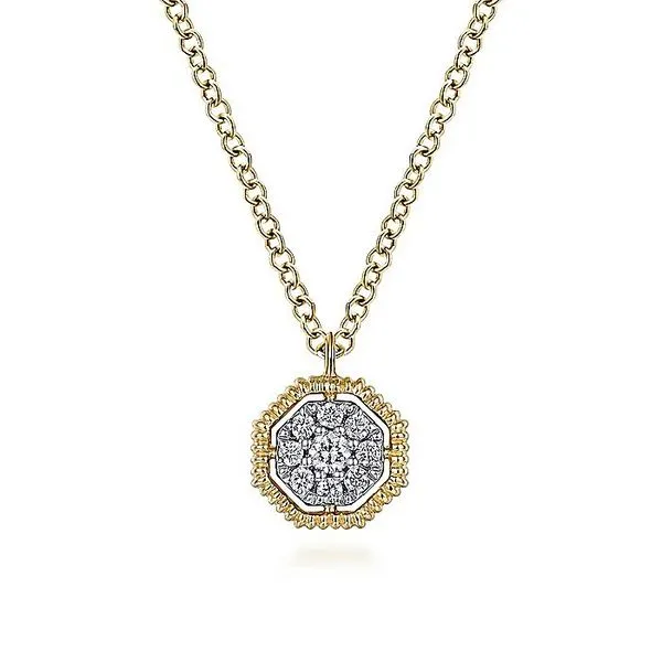 Octagonal Pavé Necklace David Douglas Diamonds & Jewelry Marietta, GA