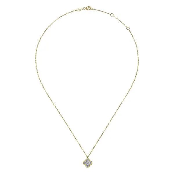 Diamond Clover Necklace Image 2 David Douglas Diamonds & Jewelry Marietta, GA
