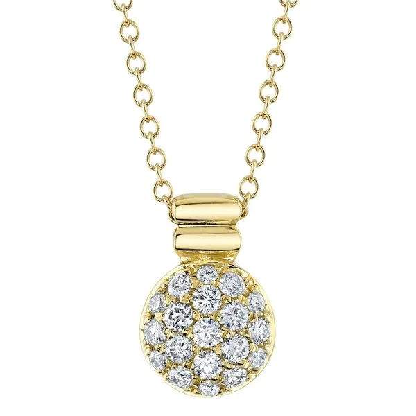 14k Pave Necklace