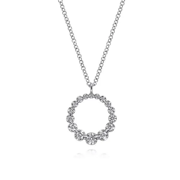 14k Graduated Diamond Necklace