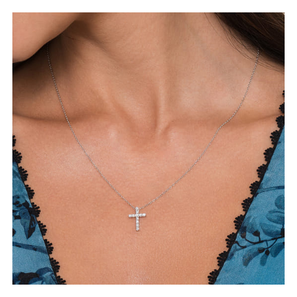 Classic Cross Necklace Image 4 David Douglas Diamonds & Jewelry Marietta, GA