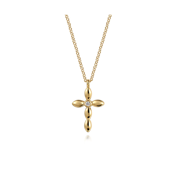 Contemporary Cross Necklace David Douglas Diamonds & Jewelry Marietta, GA