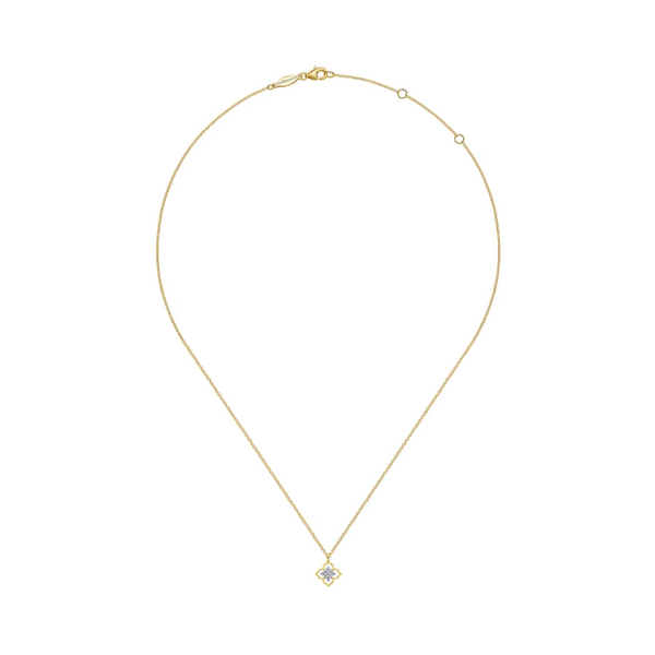 Contemporary Floral Necklace Image 2 David Douglas Diamonds & Jewelry Marietta, GA