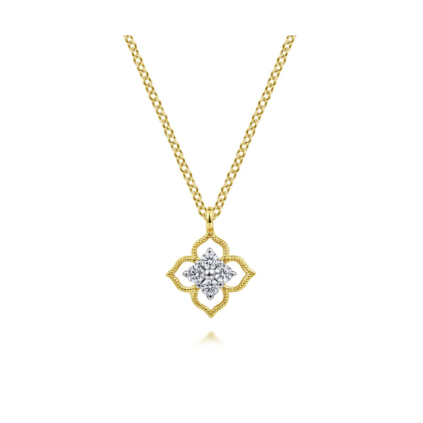 Contemporary Floral Necklace David Douglas Diamonds & Jewelry Marietta, GA