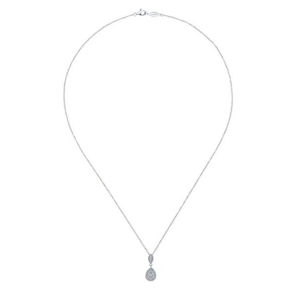 Pear-Shaped Pave Necklace Image 2 David Douglas Diamonds & Jewelry Marietta, GA