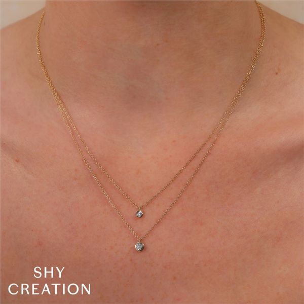 Solitaire Bezel Necklace Image 3 David Douglas Diamonds & Jewelry Marietta, GA