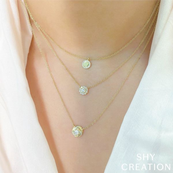 Petite Circle Necklace Image 2 David Douglas Diamonds & Jewelry Marietta, GA