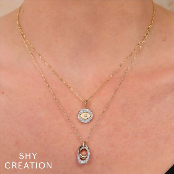 Pave Oval Necklace Image 2 David Douglas Diamonds & Jewelry Marietta, GA