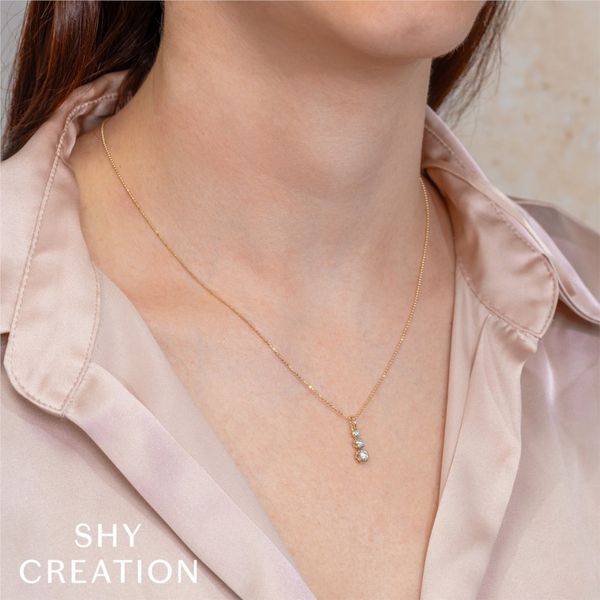 Three Stone Necklace Image 2 David Douglas Diamonds & Jewelry Marietta, GA