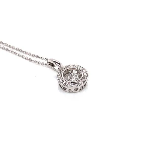 14k Dancing Diamond Necklace thumb image 4