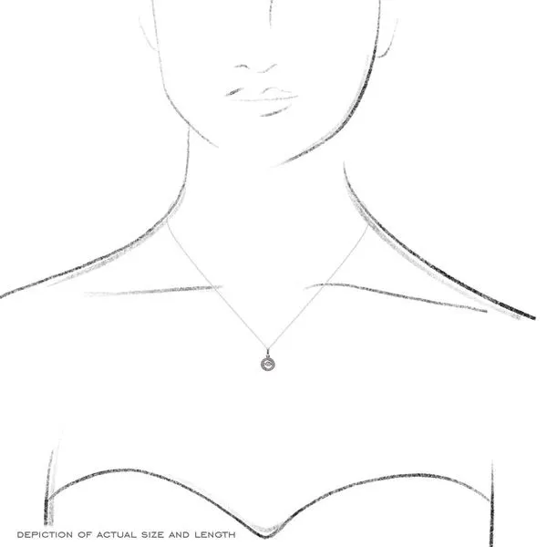 14k Dancing Diamond Necklace thumb image 5