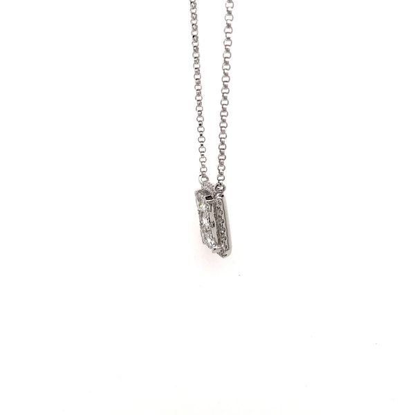 18k White Gold Cluster Style Diamond Necklace Image 2 David Douglas Diamonds & Jewelry Marietta, GA