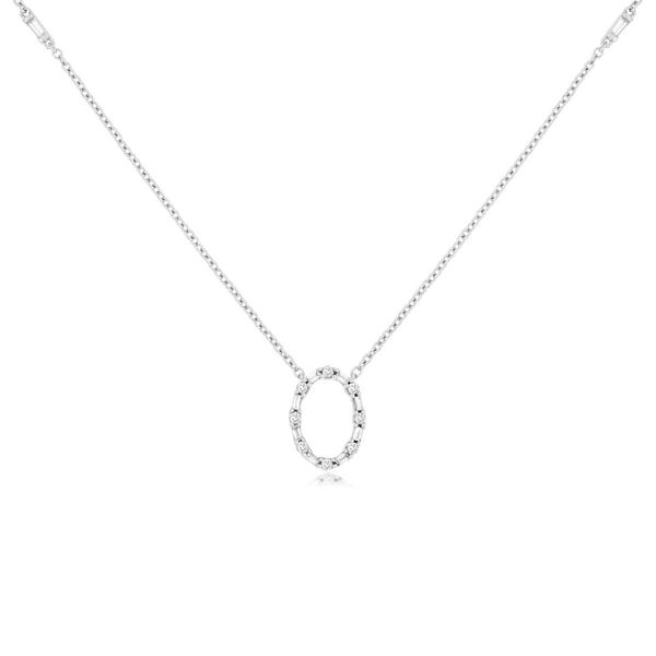 14k Diamond Oval Necklace David Douglas Diamonds & Jewelry Marietta, GA