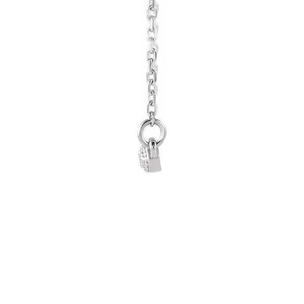 14k Milgrain Diamond Bar Necklace Image 2 David Douglas Diamonds & Jewelry Marietta, GA