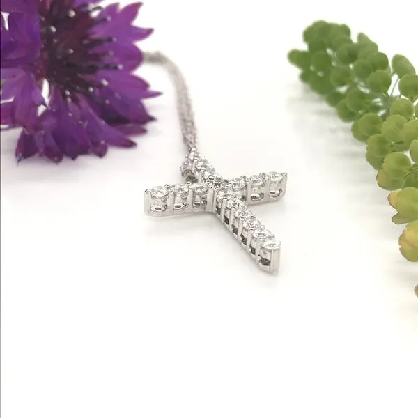 1/2 CTW Lab Grown Diamond Cross Necklace Image 2 David Douglas Diamonds & Jewelry Marietta, GA