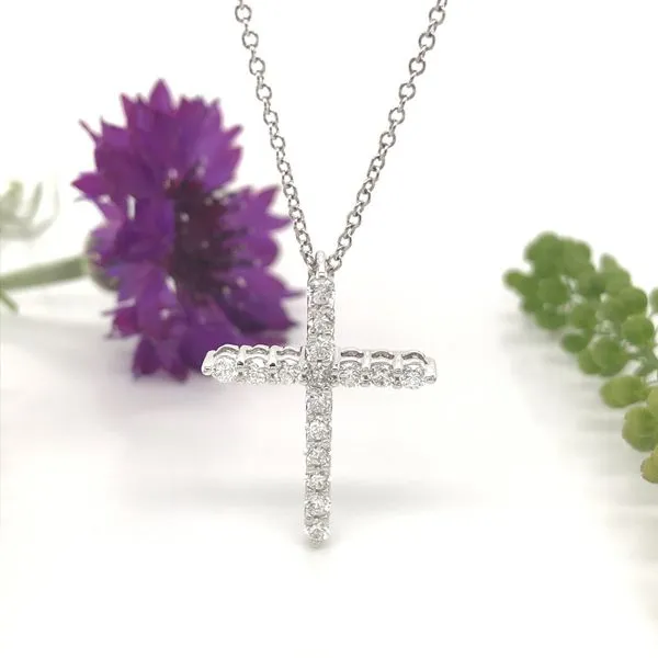 1/2 CTW Lab Grown Diamond Cross Necklace Image 3 David Douglas Diamonds & Jewelry Marietta, GA