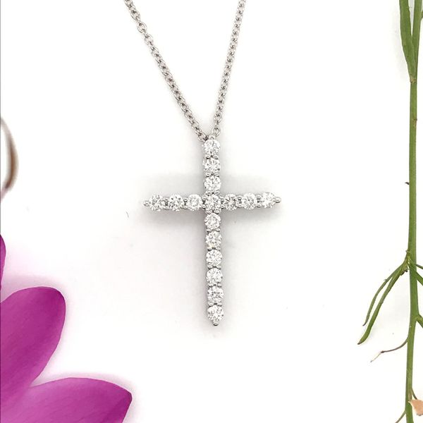 1/2 CTW Lab Grown Diamond Cross Necklace David Douglas Diamonds & Jewelry Marietta, GA