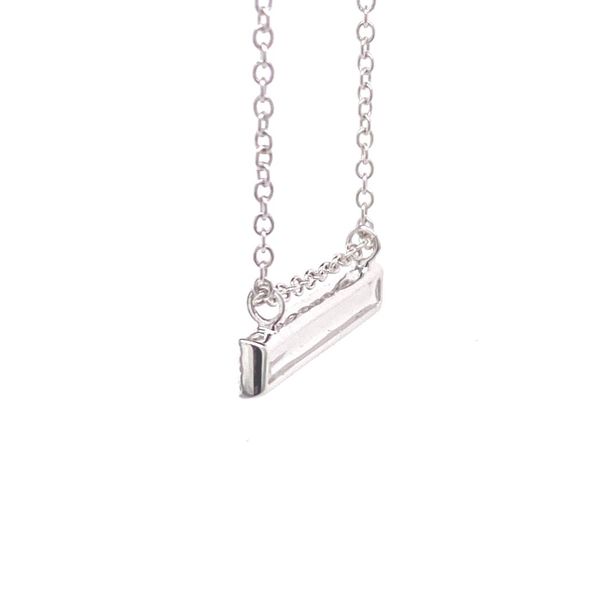 18k Pave Diamond Bar Necklace Image 2 David Douglas Diamonds & Jewelry Marietta, GA