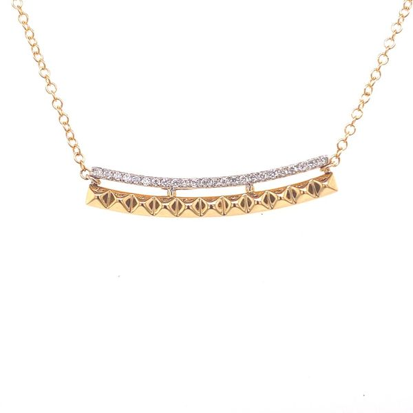 18k Double Bar Necklace David Douglas Diamonds & Jewelry Marietta, GA