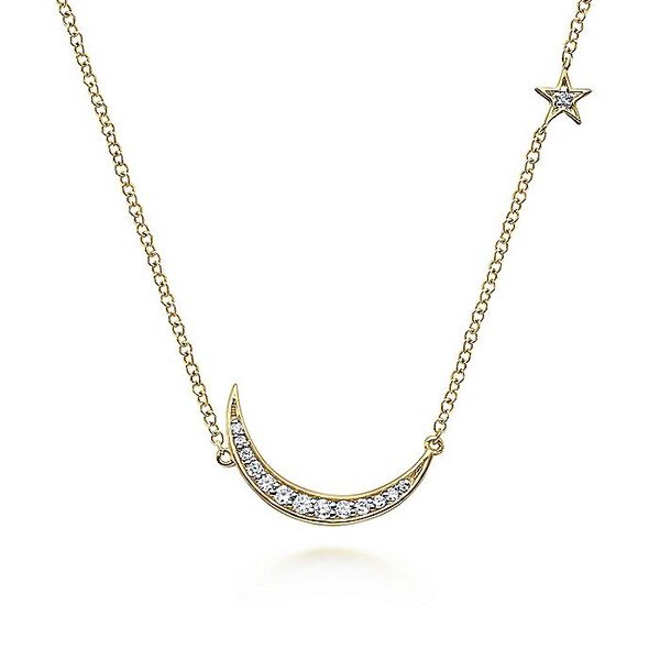 Crescent Moon Necklace David Douglas Diamonds & Jewelry Marietta, GA