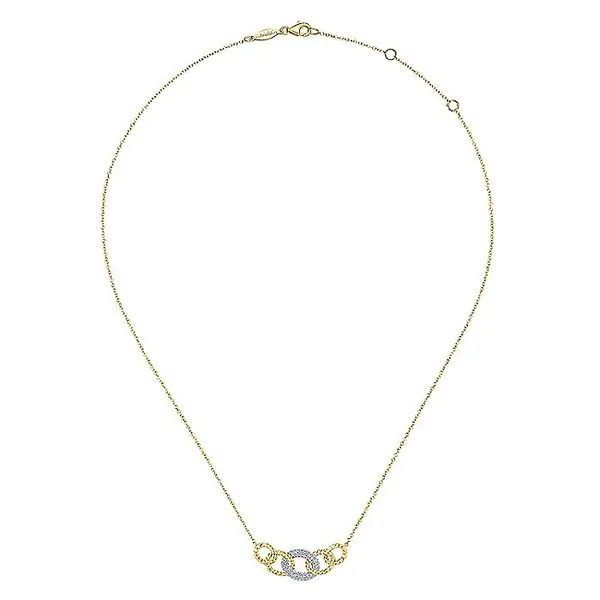 Pave Rope Link Necklace Image 2 David Douglas Diamonds & Jewelry Marietta, GA