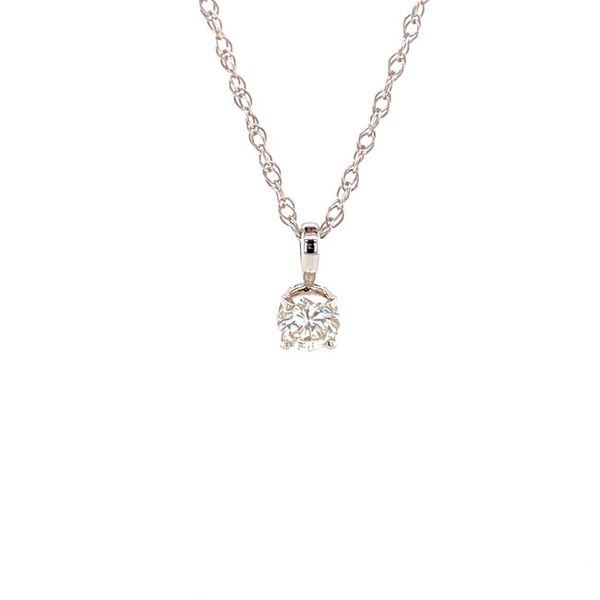 14k Solitaire Diamond Necklace David Douglas Diamonds & Jewelry Marietta, GA