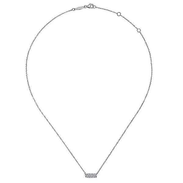 Pavé Bar Necklace Image 2 David Douglas Diamonds & Jewelry Marietta, GA