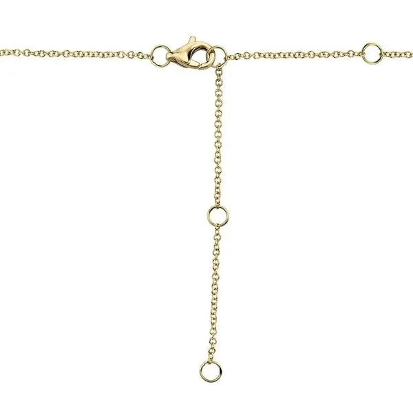 14K Yellow Gold Diamond Halo Necklace Image 2 David Douglas Diamonds & Jewelry Marietta, GA