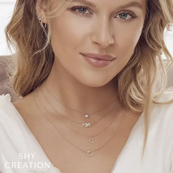 Simple Bezel Necklace | 1/5 ct.