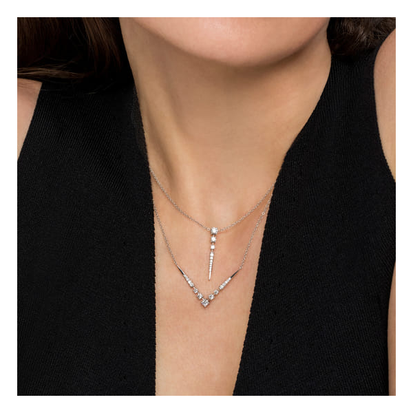 Chevron Bar Necklace Image 4 David Douglas Diamonds & Jewelry Marietta, GA