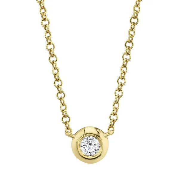 Diamond Bezel Necklace | 0.05 ctw