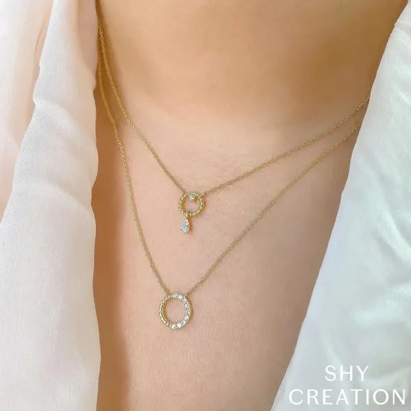 14k Circle Necklace