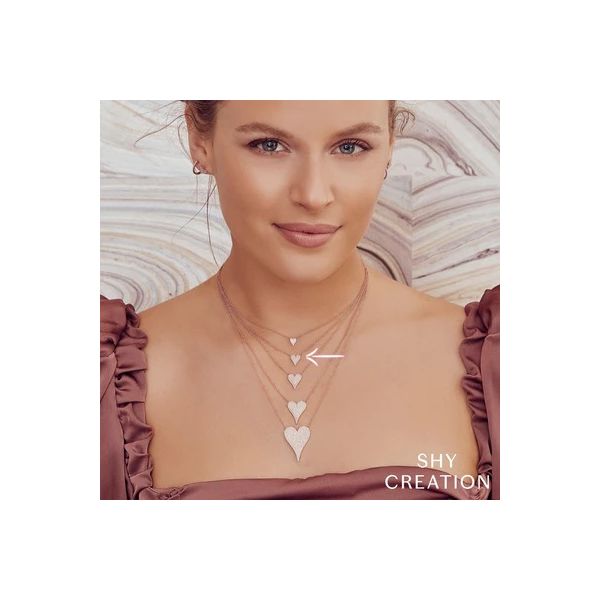 Pave Heart Necklace Image 3 David Douglas Diamonds & Jewelry Marietta, GA