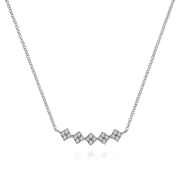 Square Station Bar Necklace David Douglas Diamonds & Jewelry Marietta, GA
