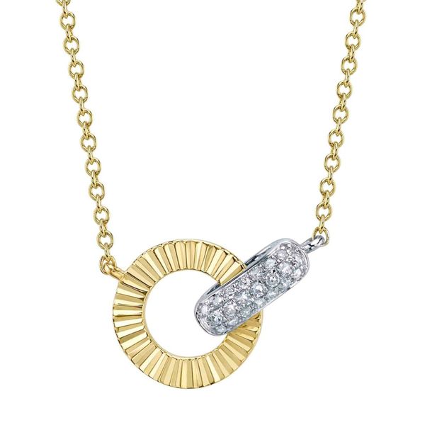 Kate Pave Ribbed Necklace David Douglas Diamonds & Jewelry Marietta, GA