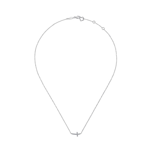 Sideways Cross Necklace Image 2 David Douglas Diamonds & Jewelry Marietta, GA