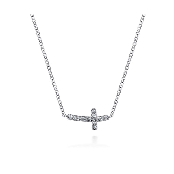Sideways Cross Necklace David Douglas Diamonds & Jewelry Marietta, GA
