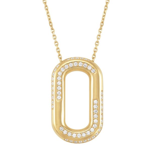 14k Diamond Paperclip Necklace David Douglas Diamonds & Jewelry Marietta, GA