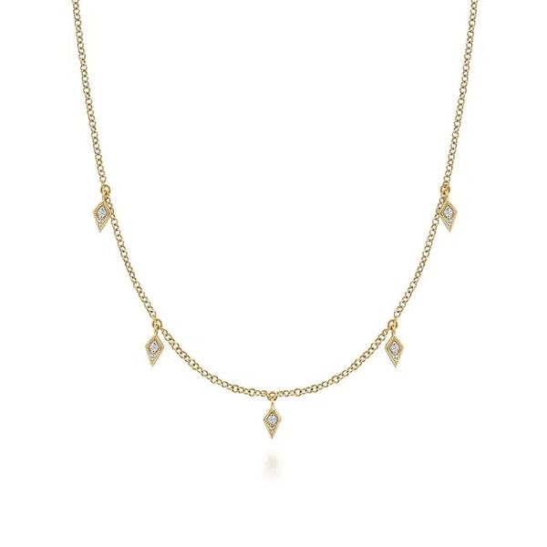Gaby Layered Droplet Necklace David Douglas Diamonds & Jewelry Marietta, GA