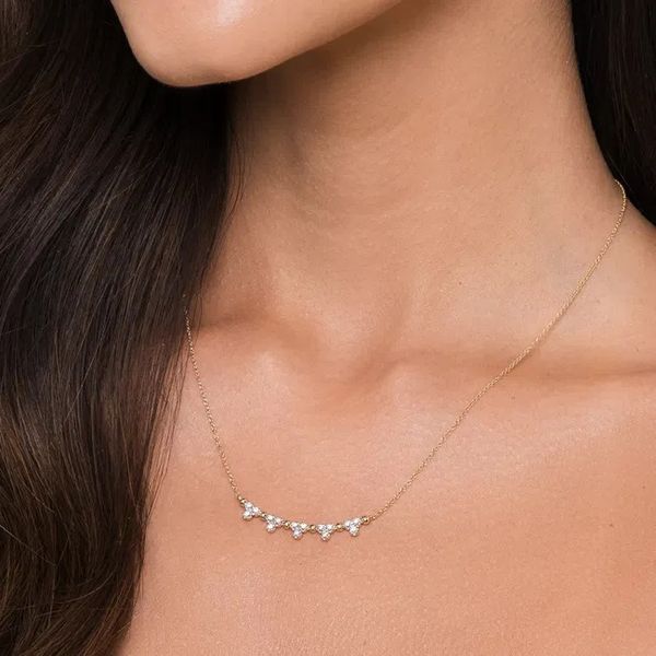 Bujukan Trio Station Bar Necklace Image 4 David Douglas Diamonds & Jewelry Marietta, GA