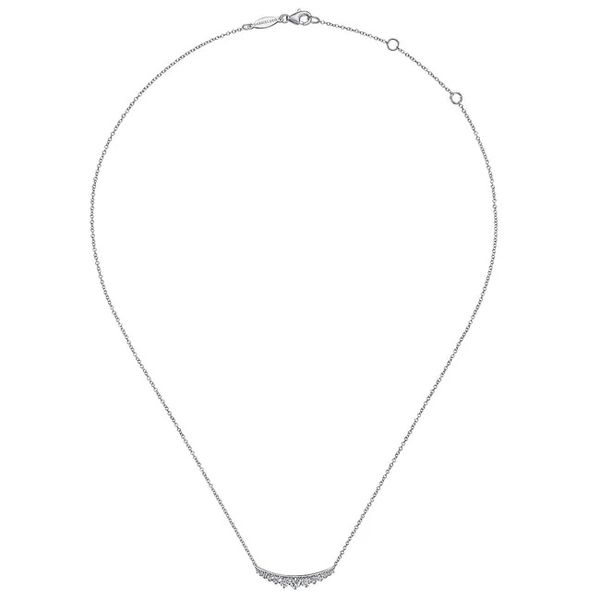 Gabriel Curved Bar Necklace Image 2 David Douglas Diamonds & Jewelry Marietta, GA