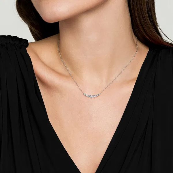 Gabriel Curved Bar Necklace Image 3 David Douglas Diamonds & Jewelry Marietta, GA