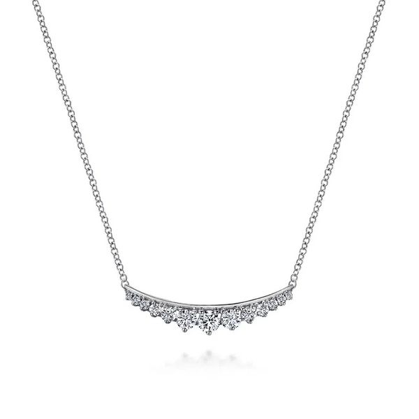 Gabriel Curved Bar Necklace David Douglas Diamonds & Jewelry Marietta, GA