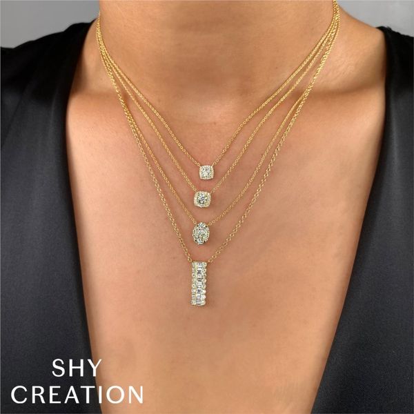 Halo Pave Necklace Image 2 David Douglas Diamonds & Jewelry Marietta, GA